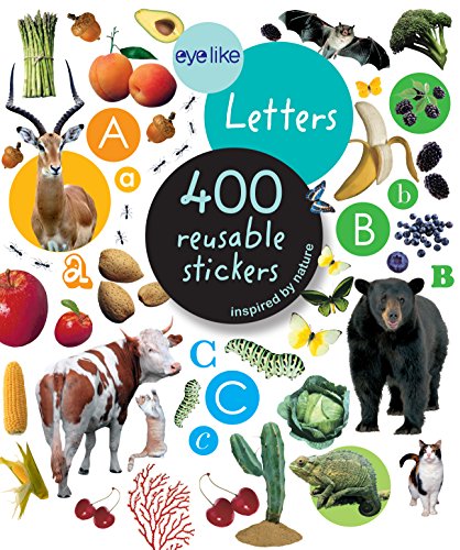 Eyelike Letters: 400 Reusable Stickers Inspired by Nature (Eyelike Stickers): 1